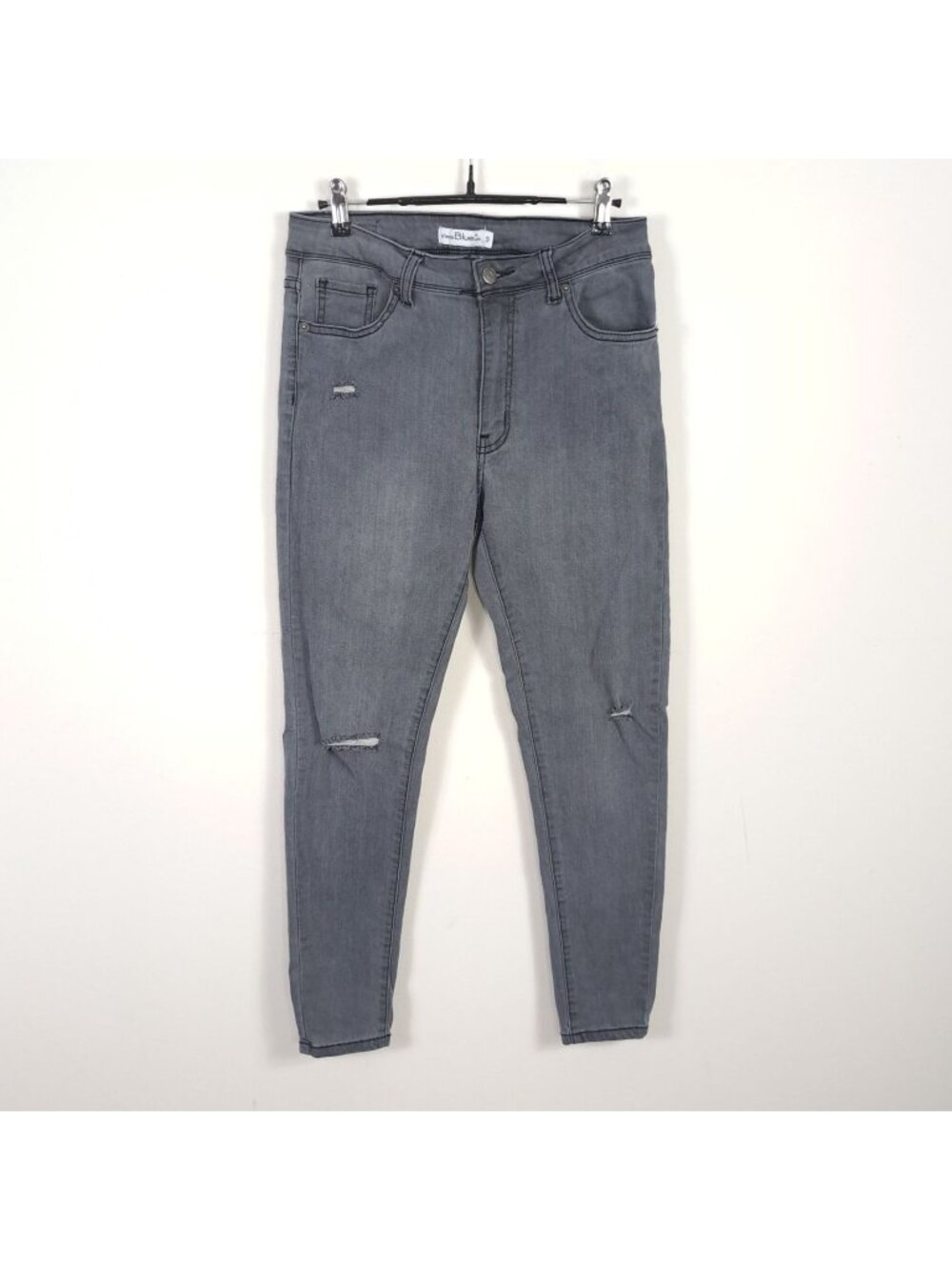 Vince Blue Co Sz 9 Skinny Jeans Distressed Casual Black Denim Stretchy